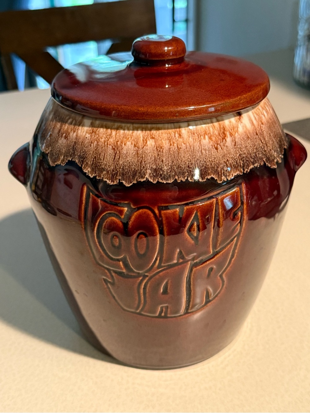 Vintage Beanpot Ceramic Cookie Jar